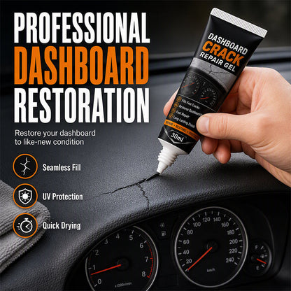 🚗50% OFF NOW! Professional Crack Repair Gel‑Quick‑Drying Seamless Filler with UV Protection, Auto Interior Restoration Cream for Cracked Leather & Plastic Dashboards