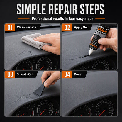 🚗50% OFF NOW! Professional Crack Repair Gel‑Quick‑Drying Seamless Filler with UV Protection, Auto Interior Restoration Cream for Cracked Leather & Plastic Dashboards