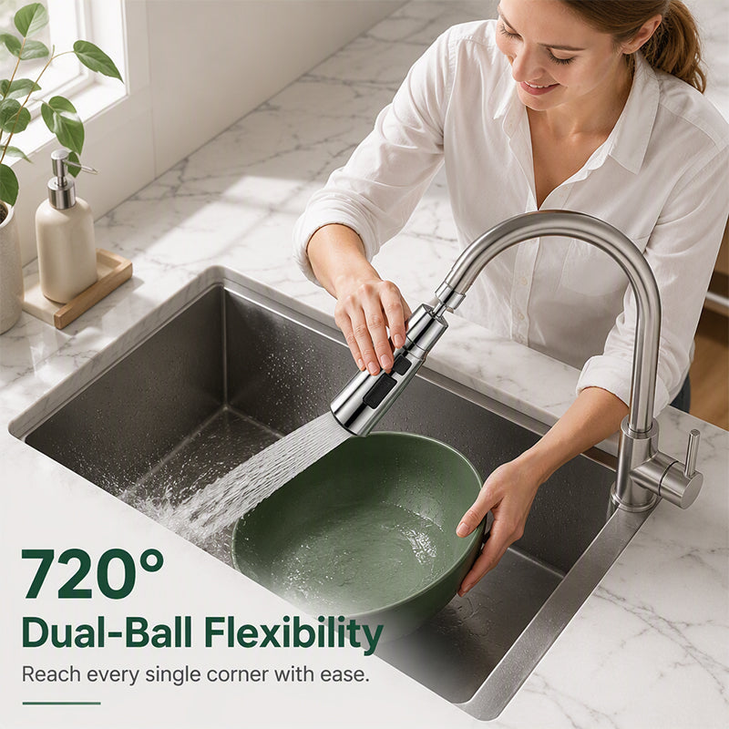 🚰Universal 720° Swivel Faucet Aerator – Fits 20mm & 22mm Sink Taps
