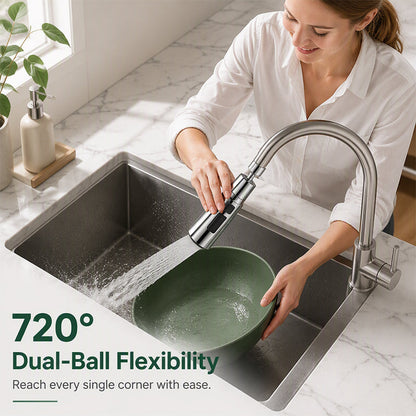 🚰Universal 720° Swivel Faucet Aerator – Fits 20mm & 22mm Sink Taps