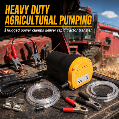 🚗 12V/24V Electric Oil Transfer Pump – Self-Priming Fluid Extractor