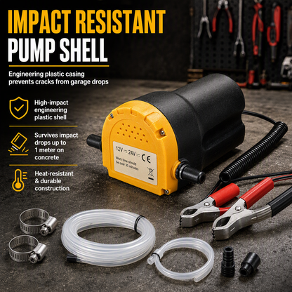 🚗 12V/24V Electric Oil Transfer Pump – Self-Priming Fluid Extractor