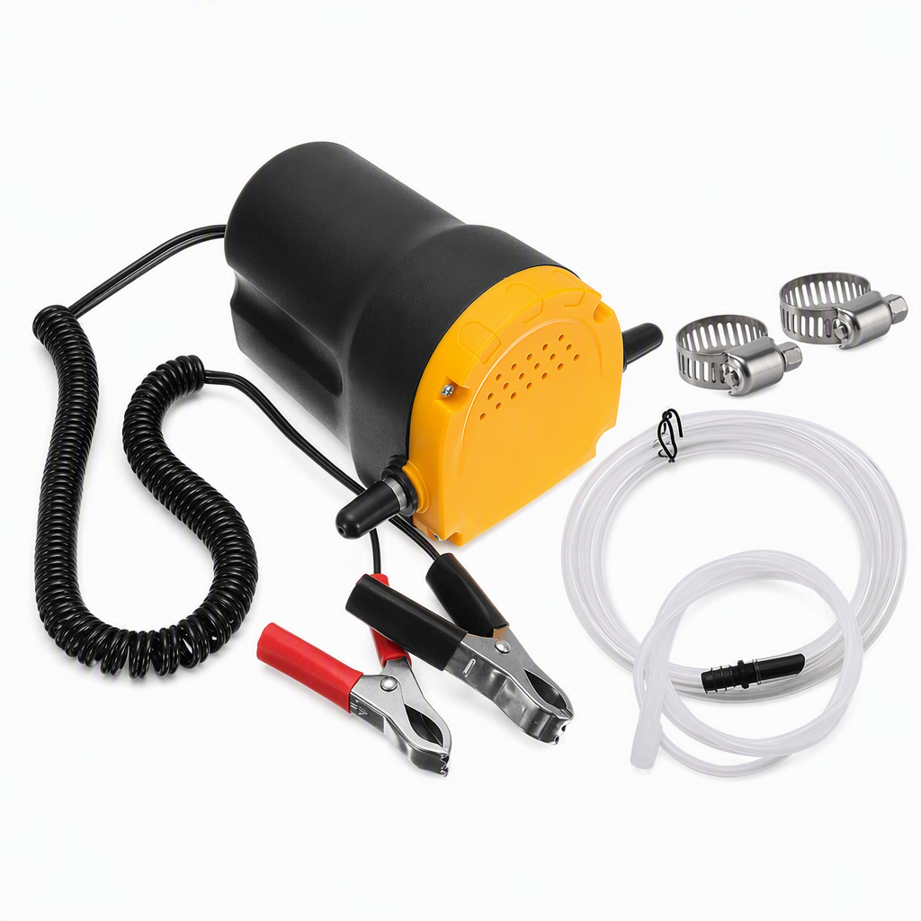 🚗 12V/24V Electric Oil Transfer Pump – Self-Priming Fluid Extractor