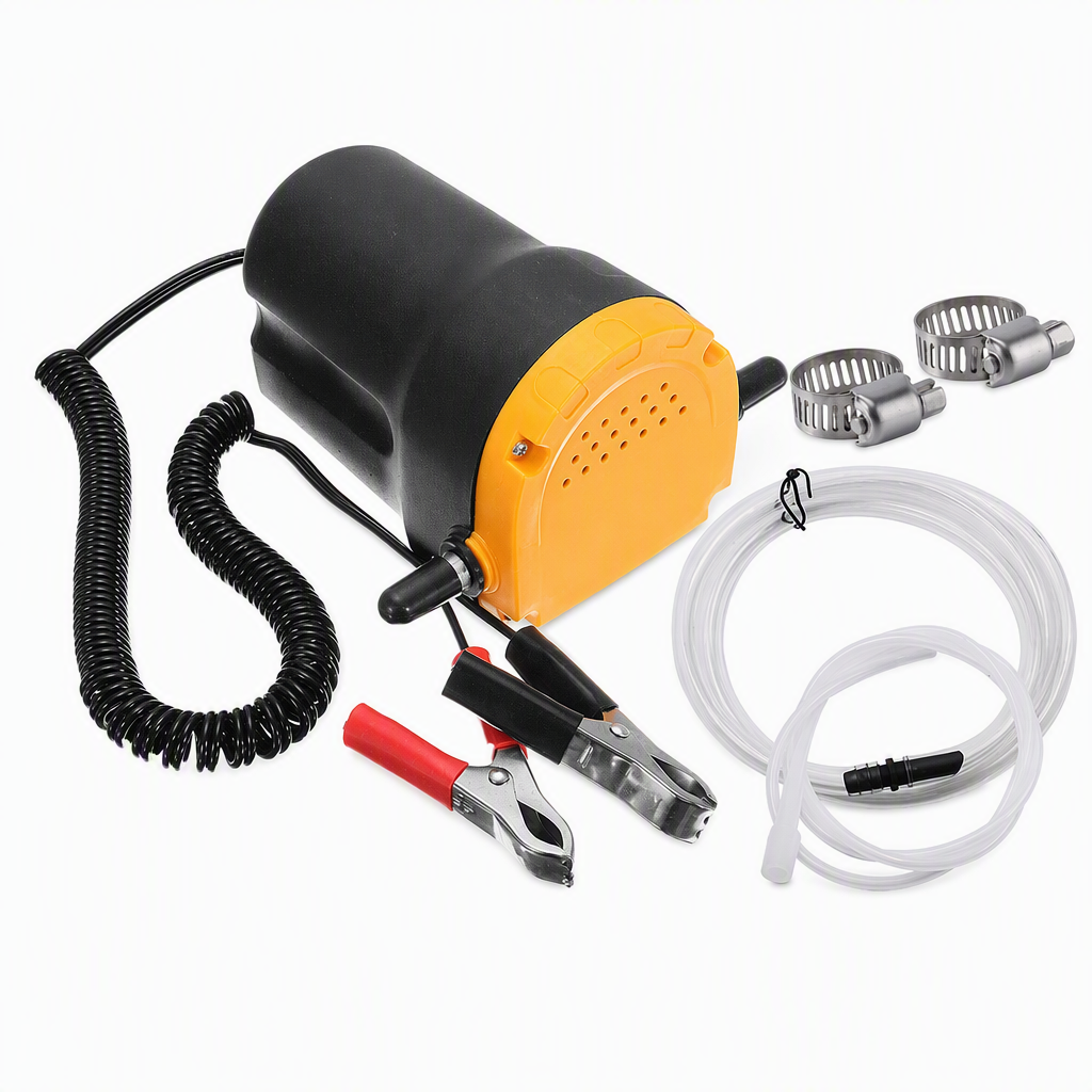 🚗 12V/24V Electric Oil Transfer Pump – Self-Priming Fluid Extractor