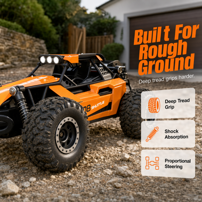 🏎️ 1:16 All-Terrain High-Speed RC Off-Road Car – 4WD Alloy Crawler 🛞