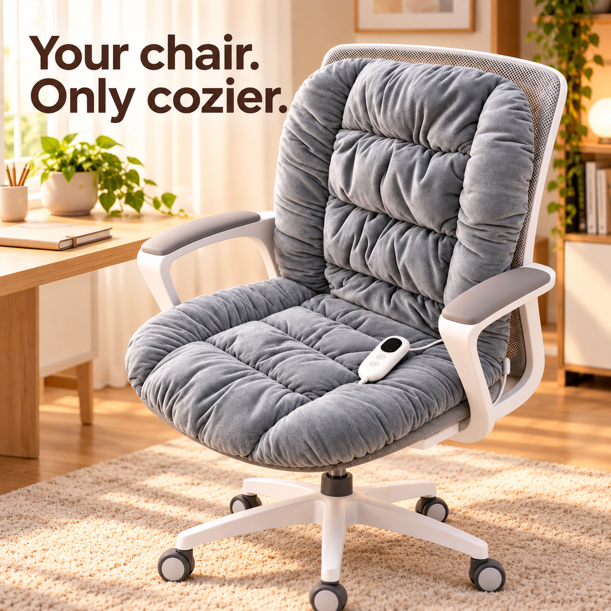🔥Last Day 50% OFF🎁 Heated Seat & Back Cushion – Plush Chair Warmer