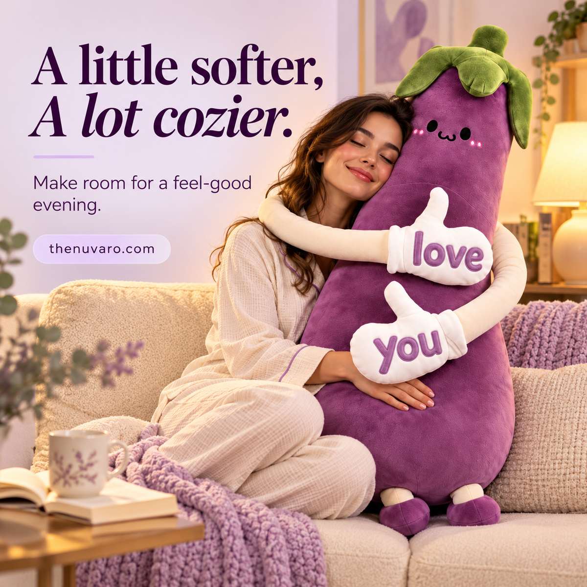 🎁Thenuvaro-Plush Cuddle Pillow – Long-Arm Hug Buddy