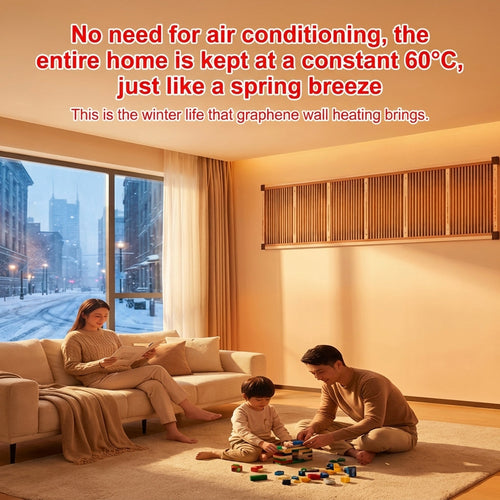🔥Last Day 50% OFF🔥3-Second Rapid Heating Honeycomb Graphene Far-Infrared Ceramic Wall Heater – Low Noise & Energy Efficient Indoor Wall Mount Heater