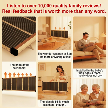 🔥Last Day 50% OFF🔥3-Second Rapid Heating Honeycomb Graphene Far-Infrared Ceramic Wall Heater – Low Noise & Energy Efficient Indoor Wall Mount Heater