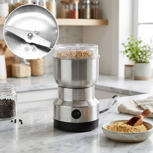 🚀✨ High-Speed Stainless Steel Grain Grinder