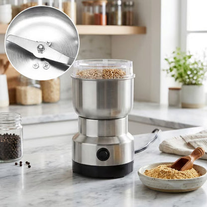 🚀✨ High-Speed Stainless Steel Grain Grinder