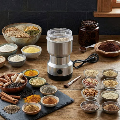 🚀✨ High-Speed Stainless Steel Grain Grinder